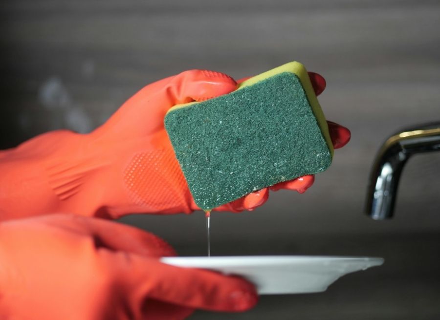 Non-Scratch Scrub Sponge