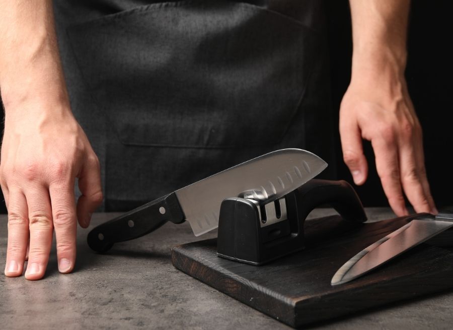 Knife Inspection Before Sharpening